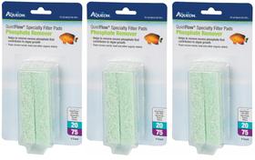 Almofadas de filtro Aqueon QuietFlow, removedor de fosfato, tamanho 20/75 (12x4) Almofadas de filtro Aqueon QuietFlow, removedor de fosfato, tamanho 20/75 (12x4)