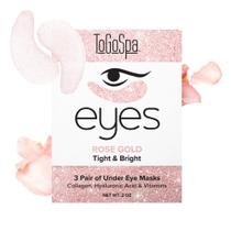 Almofadas de gel TogoSpa Rose Gold EYES Dark Circle Warrior, 3 pares