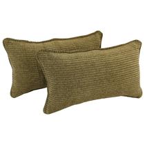 Almofadas de jacquard de chenille Blazing Needles, 51 x 30 cm, conjunto 2