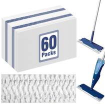 Almofadas de limpeza de microfibra descartáveis, pacote com 60 unidades para Bona Mop