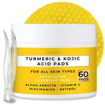 Almofadas de limpeza VALITIC Turmeric Kojic Acid com vitamina C 60u