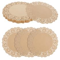 Almofadas De Mesa De Papel De Renda Redonda De 34 Cm 100 Folhas De Proteção Multiuso Para Decoração