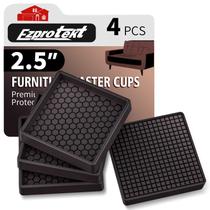 Almofadas de móveis Ezprotekt, quadradas, antiderrapantes, 6 cm, 4 peças