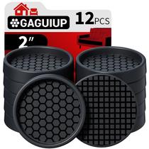 Almofadas de móveis GAGUIUP 2", antiderrapantes, 12 peças, porta-copos pretos