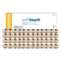 Almofadas de móveis SoftTouch de 1" Nail-On Felt, pacote com 48 unidades, bege Almofadas de móveis SoftTouch de 1" Nail-On Felt, pacote com 48 unidades, bege
