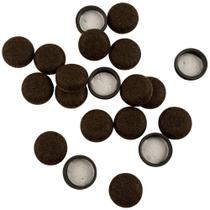 Almofadas de móveis Super Sliders de 3,2 cm, feltro, pacote com 20, marrons