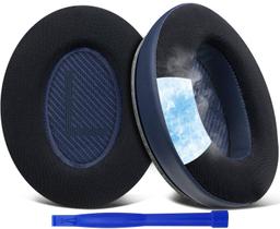 Almofadas de ouvido SoloWIT para Bose QC35 QC35 II com gel refrescante, azul-marinho Almofadas de ouvido SoloWIT para Bose QC35 QC35 II com gel refrescante, azul-marinho