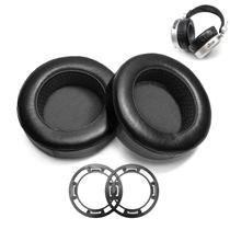 Almofadas de ouvido Voarmaks em espuma com pele de carneiro para Hifiman
