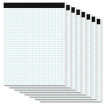 Almofadas de papel milimetrado Zaviko 8,5x11 4x4 Quad Grid, 30 folhas, pacote com 8
