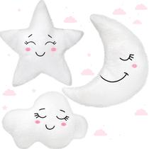 Almofadas de Pelúcia Queekay Cloud Rainbow - Sol, Lua e Estrelas Almofadas de Pelúcia Queekay Cloud Rainbow - Sol, Lua e Estrelas