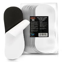Almofadas de pés bronzeadas Sticky Spray, 25 pares descartáveis de bronze