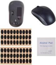 Almofadas de Pés de Mouse Sluswallow 60 Unidades Pretas de Reposição Almofadas de Pés de Mouse Sluswallow 60 Unidades Pretas de Reposição