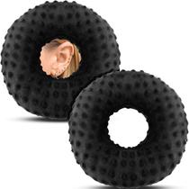 Almofadas de piercing no orifício da orelha Almofada de rosca de preenchimento duplo, 2 peças, preta