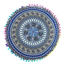 Almofadas de piso de mandala indiana Almofadas de almofada boêmia redondas Almofadas