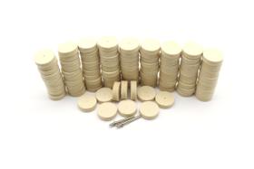 Almofadas de polimento abrasivas Bob Burr de lã para polir TEMO 100 unidades