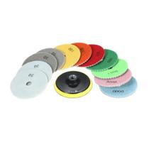 Almofadas de polimento de diamante Yinuoday 100mm úmidas e secas para pedra Almofadas de polimento de diamante Yinuoday 100mm úmidas e secas para pedra