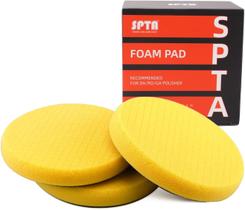 Almofadas de polimento SPTA amarelas, corte médio, 125 mm, 3 unidades