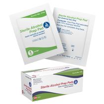 Almofadas de preparação de álcool Dynarex Sterile 100 unidades de álcool 70%