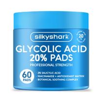 Almofadas de recapeamento SilkyShark Glicólico Acid 20% com ácido salicílico