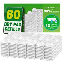 Almofadas de recarga Dry Mop, 60 unidades, compatíveis com Swiffer Sweeper