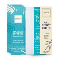 Almofadas de reposição Nail Buffer Block Onsen Secret, pacote com 3 Almofadas de reposição Nail Buffer Block Onsen Secret, pacote com 3