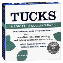 Almofadas de resfriamento medicamentosas Tucks 40 cada por Tucks (pacote com 2)