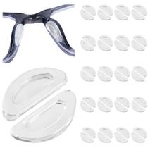 Almofadas de Silicone Macio para Nariz de Óculos Gdnmpat 20 Pares Transparentes