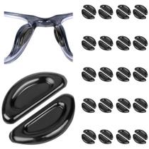 Almofadas de Silicone para Nariz de Óculos Gdnmpat 20 Pares Pretas
