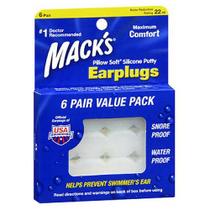 Almofadas de Silicone para Ouvidos 6 Pares Ultraconfortáveis - Mack's