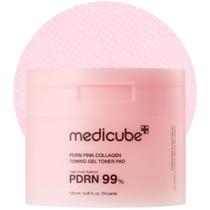 Almofadas de toner em gel medicube Salmon DNA PDRN Pink Collagen 70 Pads
