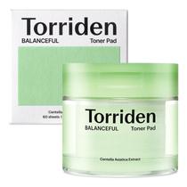 Almofadas de toner Torriden BALANCEFUL Cica (60 unidades) para pele oleosa