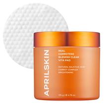 Almofadas de tônico APRILSKIN Carotene para clarear a pele oleosa (60 pastilhas)
