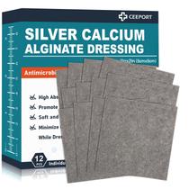Almofadas de tratamento de feridas Ceeport Ag Silver Calcium Alginate 2x2cm Almofadas de tratamento de feridas Ceeport Ag Silver Calcium Alginate 2x2cm