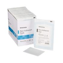 Almofadas de tratamento de feridas McKesson estéreis não aderentes 5x8 cm 100 ct Almofadas de tratamento de feridas McKesson estéreis não aderentes 5x8 cm 100 ct
