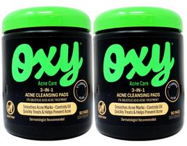 Almofadas de tratamento para acne Oxy Maximum Action 3 em 1 90 almofadas x 2