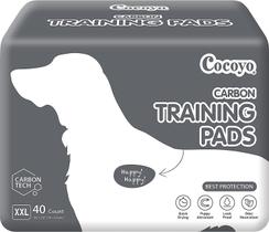 Almofadas de treinamento para cães COCOYO extra grandes com absorção de carbono, 40 unidades Almofadas de treinamento para cães COCOYO extra grandes com absorção de carbono, 40 unidades