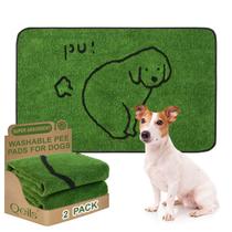 Almofadas de treinamento para cães Qeils 122x76 cm, reutilizáveis, laváveis, pacote com 2