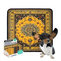 Almofadas de treinamento para cães Qeils, pacote com 2, 91 x 91 cm, laváveis e antiderrapantes