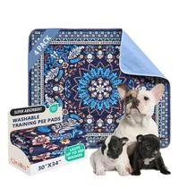 Almofadas de treinamento para cães Qeils, pacote com 4, 76x86 cm, reutilizáveis e laváveis