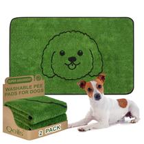 Almofadas de treinamento para cães Qeils, reutilizáveis, laváveis, antiderrapantes, 122x76cm