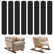 Almofadas de trilhos para móveis SDSNTE 8 PCS 76 cm de borracha antiderrapante