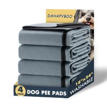 Almofadas de xixi laváveis DAHAPYBOO para cães 18x24cm, pacote com 4 Almofadas de xixi laváveis DAHAPYBOO para cães 18x24cm, pacote com 4