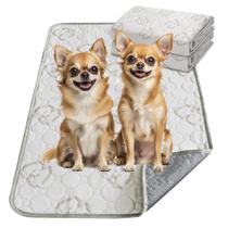 Almofadas de xixi laváveis FXW para cães superabsorventes de 23 x 17 cm, pacote com 2