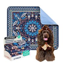 Almofadas de xixi laváveis Qeils, superabsorventes, à prova de vazamentos, pacote com 2 unidades, 90x105cm