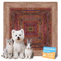 Almofadas de xixi laváveis Verdasun ultraabsorventes 91x91cm, pacote com 2 Almofadas de xixi laváveis Verdasun ultraabsorventes 91x91cm, pacote com 2