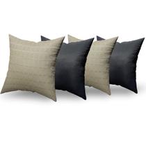 Almofadas Decorativas 4 Unidades Com Ziper e Refil Silicone