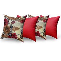 Almofadas Decorativas 4 Unidades Com Ziper e Refil Silicone