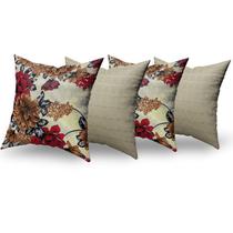 Almofadas Decorativas 4 Unidades Com Ziper e Refil Silicone