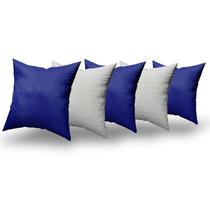 Almofadas Decorativas 5 Unidades Com Ziper e Refil Silicone
