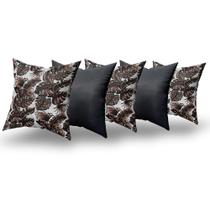 Almofadas Decorativas 5 Unidades Com Ziper e Refil Silicone Almofadas Decorativas 5 Unidades Com Ziper e Refil Silicone